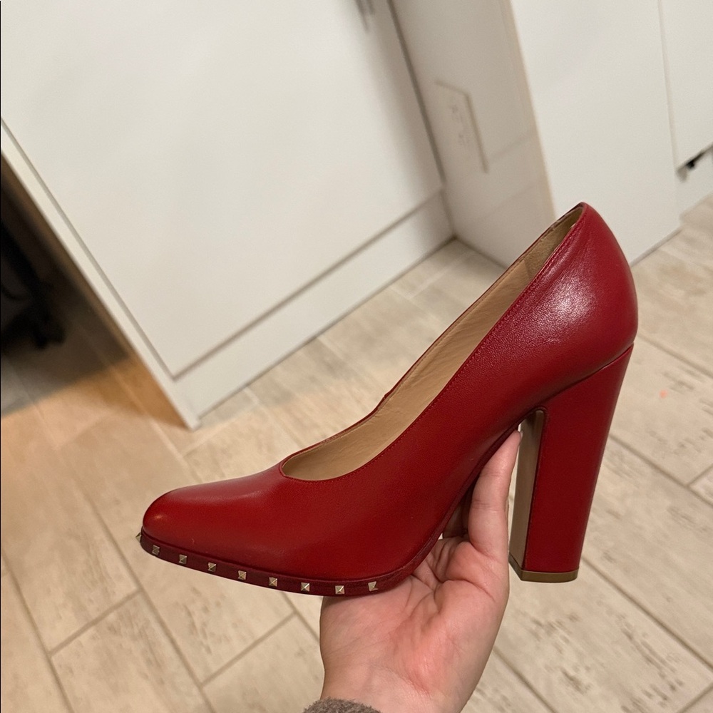 Valentino Garavani Red Studded Heels